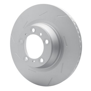 Porsche Panamera Brake Rotor (1) - Left Rear - R1 Concepts - GeoSPEC Coated Rotor - Slotted - `10-`16